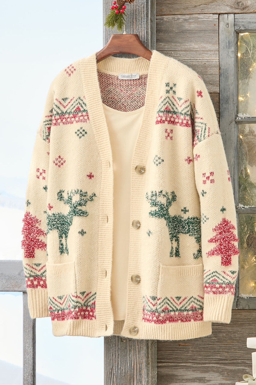 Alpine Moose Cardigan