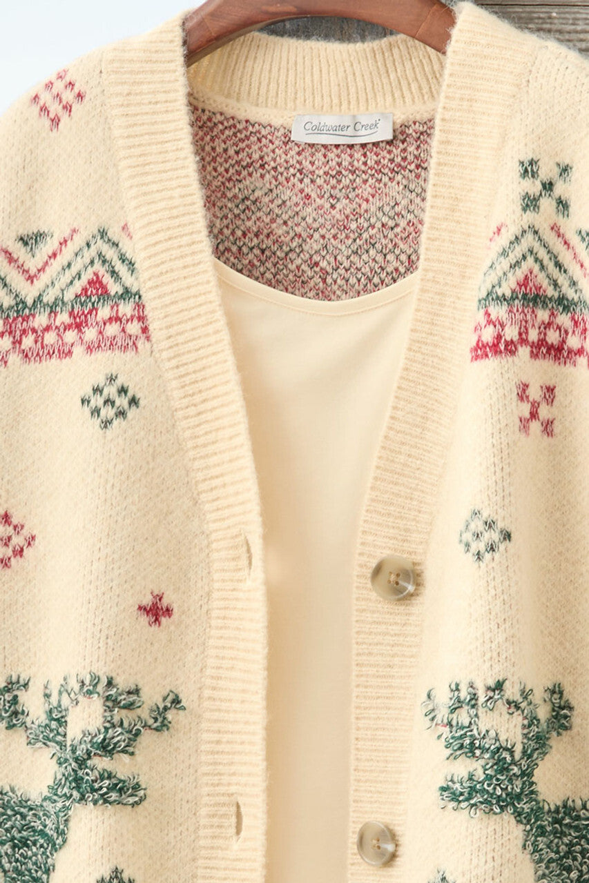 Alpine Moose Cardigan